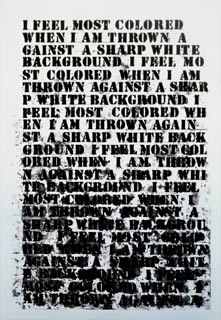 Glenn Lion's Untitled (I Feel Most Colored When . . .) (Whitney Museum of American Art, 1992)